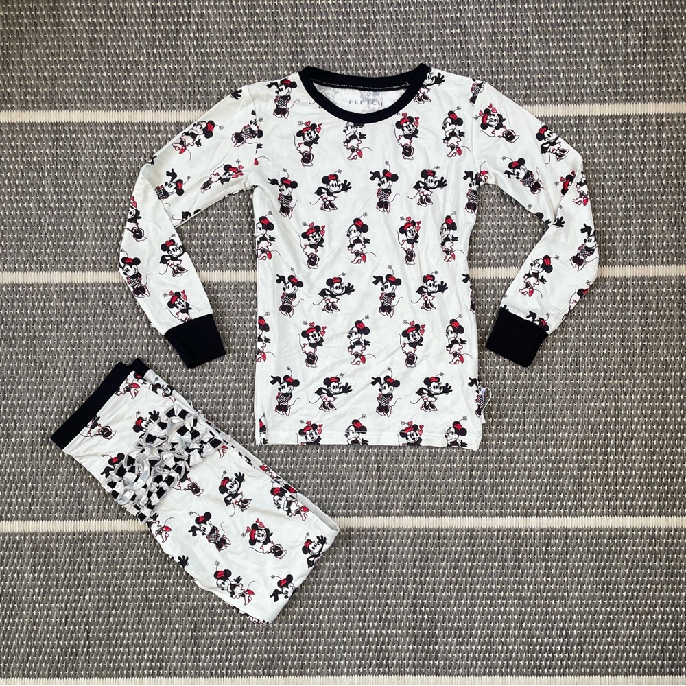 Disney Magic Minnie Ruffle Bamboo Viscose 2 Piece Pajama Set